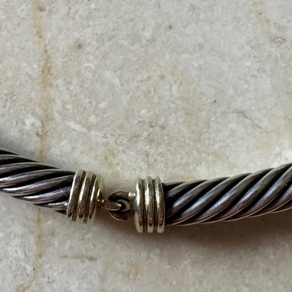 David Yurman Sterling Silver Two Tone Necklace - Picture 2 of 6